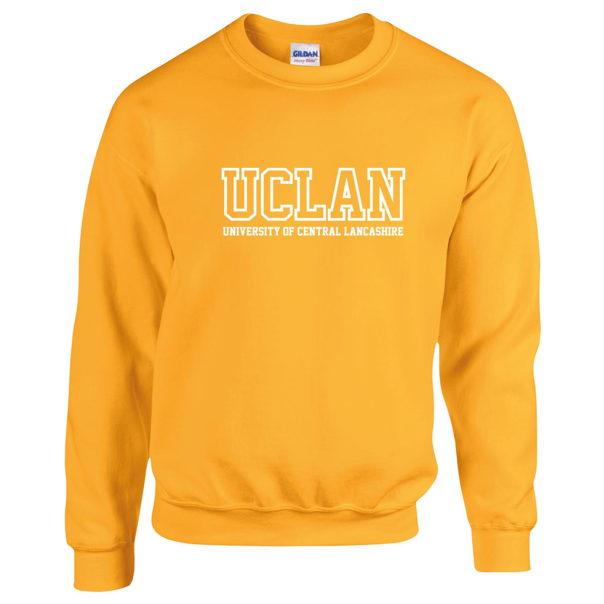 Yellow UCLan Logo Jumper